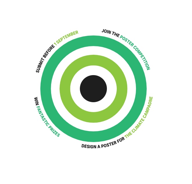 design a poster for the planet -climate campaign-oproep klimaatburgemeester Almere