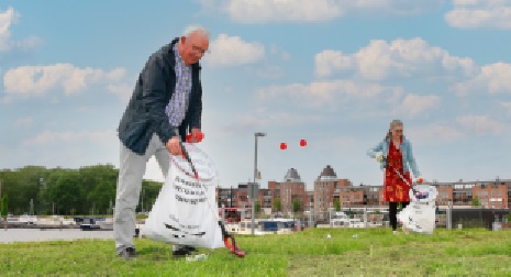 zwerfafval-opschoondag-almere ism Supporter van Schoon